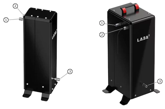 LABA7 external vacuum pump tank