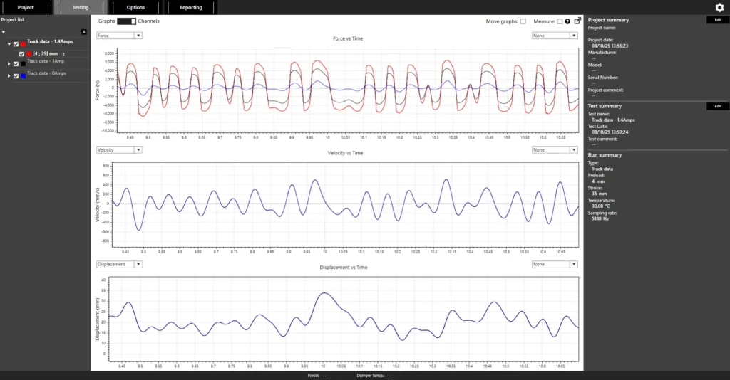LABA7 Shock Dyno Software Screenshot