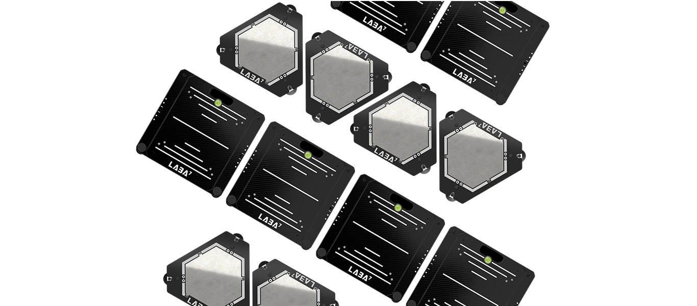 Collage de balances de course