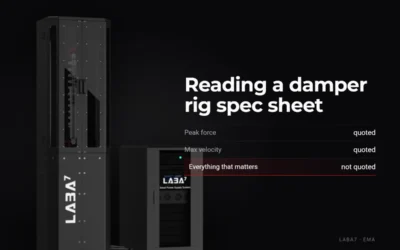 How to Read a Damper Test Rig Spec Sheet Without Being Misled?