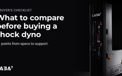 What should I compare when buying a shock dyno: force, velocity, stroke, software and measurement accuracy?